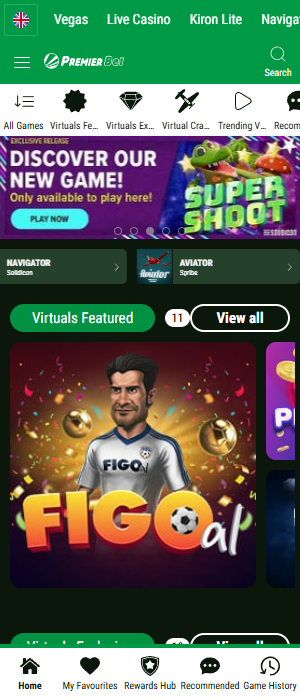 Virtual sports are available for betting on the Premier Bet Tanzania app